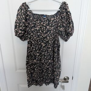 Old Navy Puff Sleeve Floral Print Mini Dress